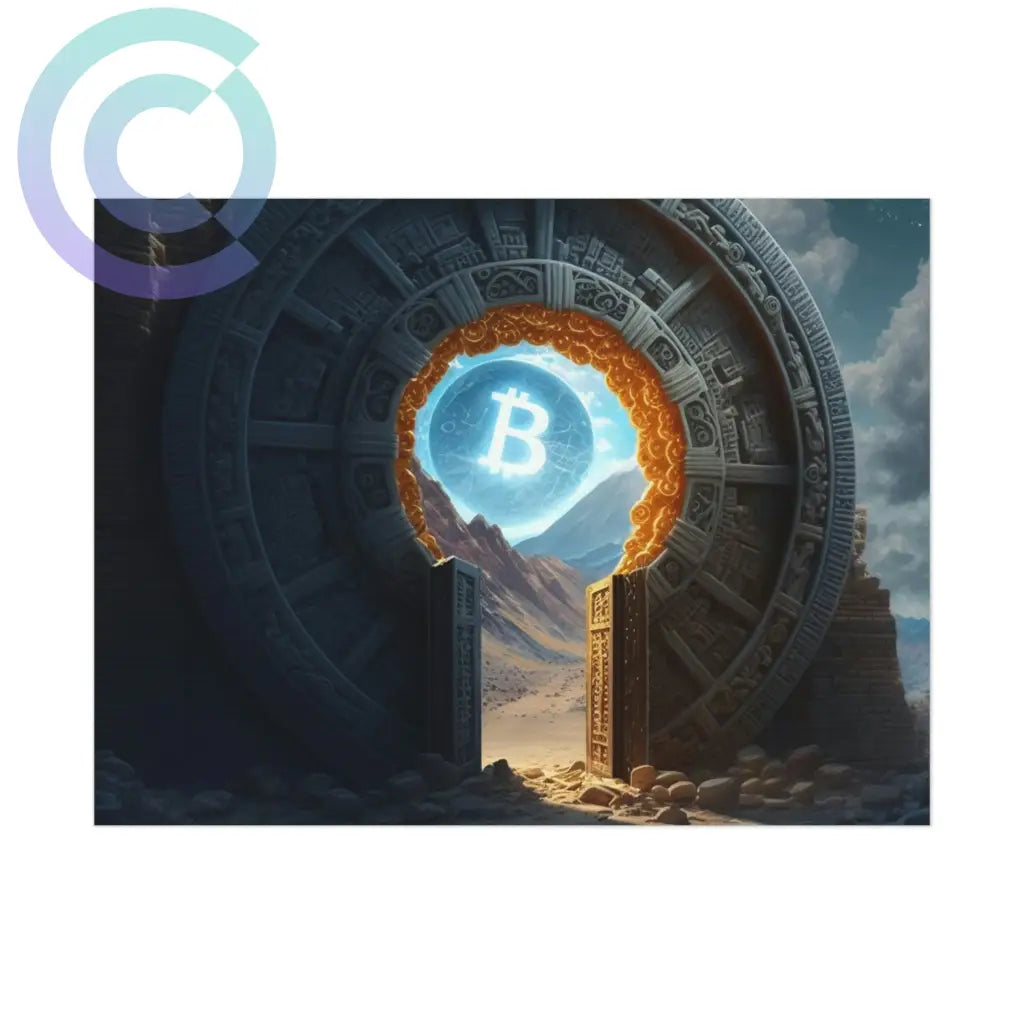 Bitcoin Stargate Poster 8 X 6 (Horizontal) / Uncoated