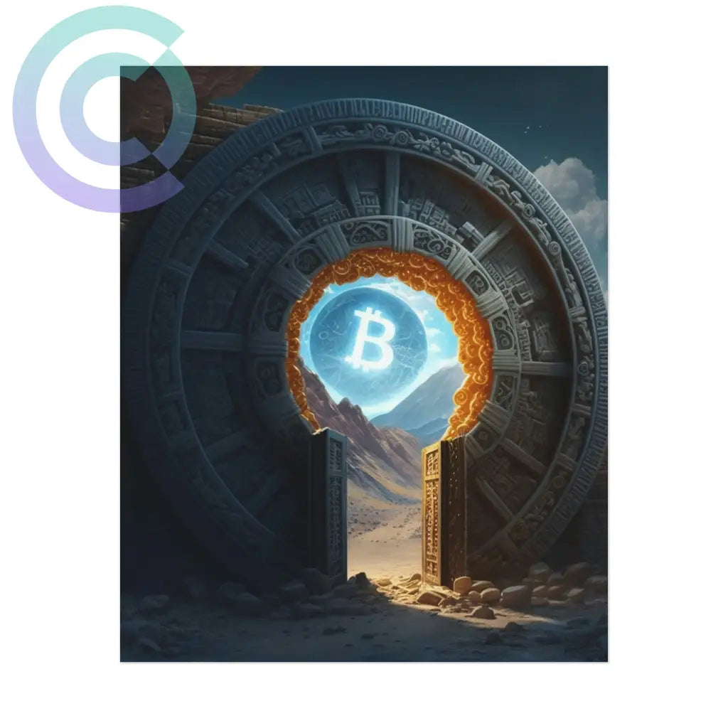 Bitcoin Stargate Poster 9 X 11 (Vertical) / Uncoated
