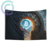 Bitcoin Stargate Wall Tapestry 36 × 26 Home Decor
