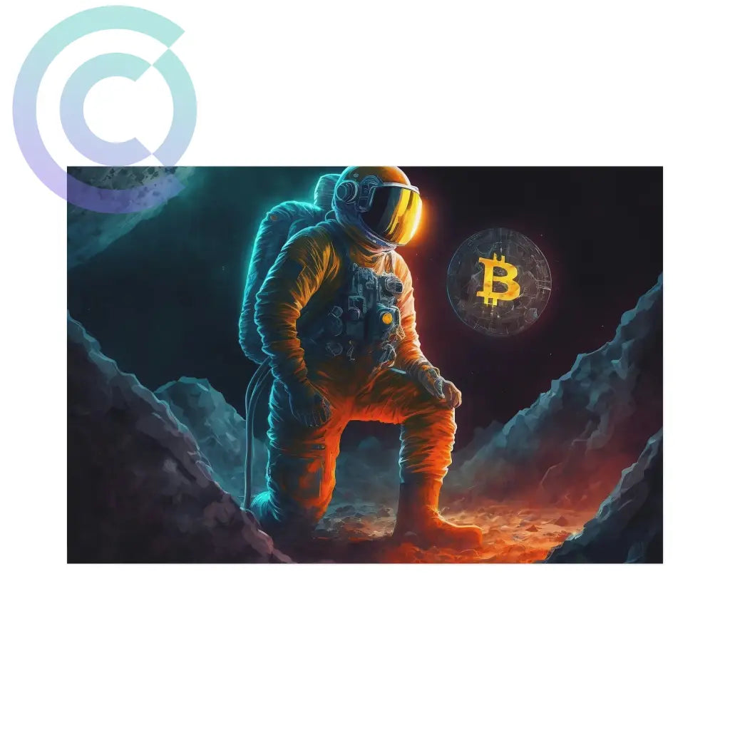 Bitcoinaut Poster 18 X 12 (Horizontal) / Uncoated