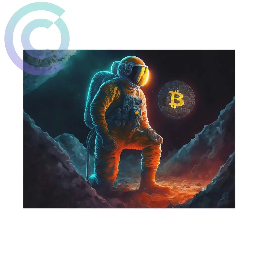 Bitcoinaut Poster 24 X 18 (Horizontal) / Uncoated