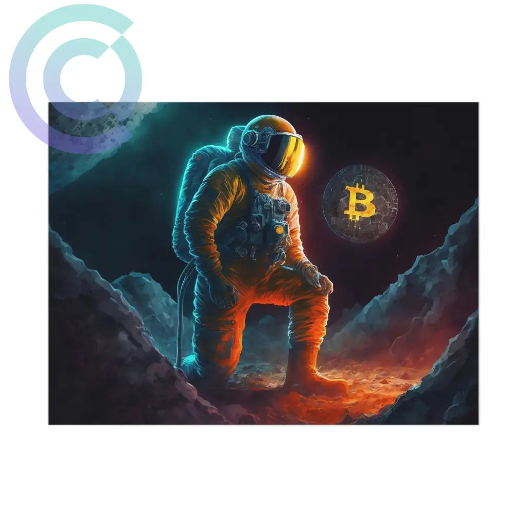 Bitcoinaut Poster 8 X 6 (Horizontal) / Uncoated