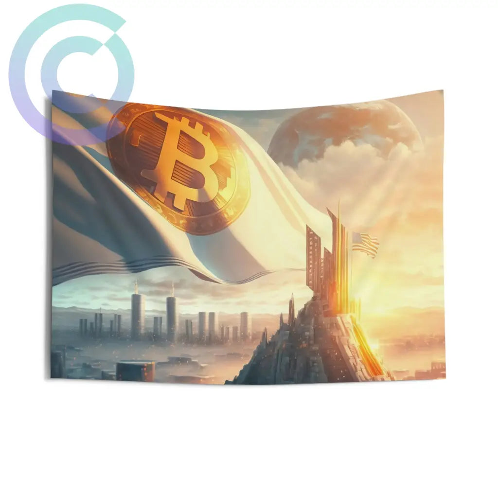 Future City Wall Tapestry 36 × 26 Home Decor